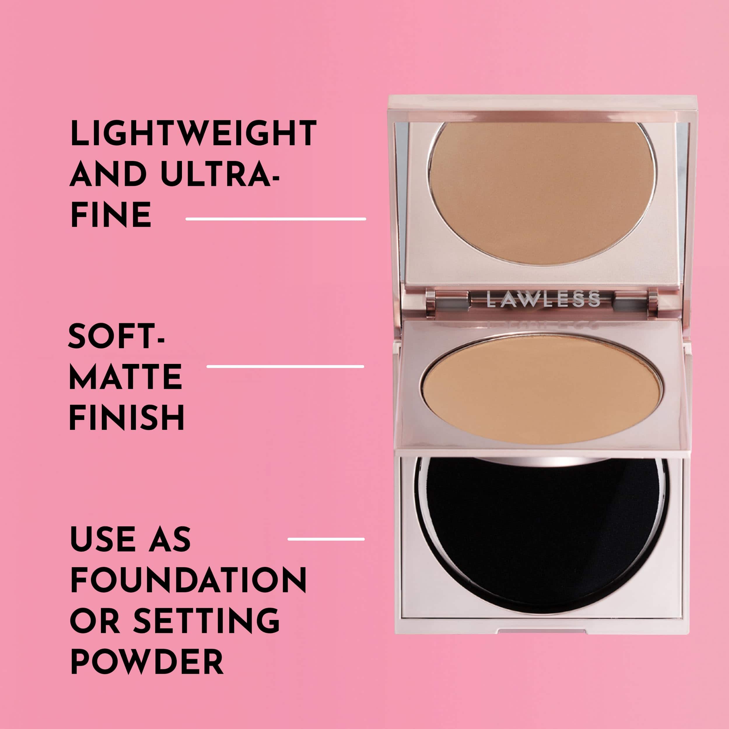 Polvo Suavizante de Piel Sin Talco LAWLESS, Medio, - Imagen 4