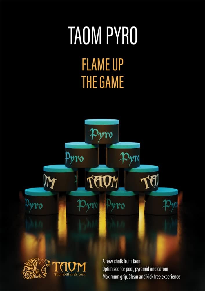 Tiza de Billar TAOM Pyro Premium Azul en Caja de Marca - Imagen 8