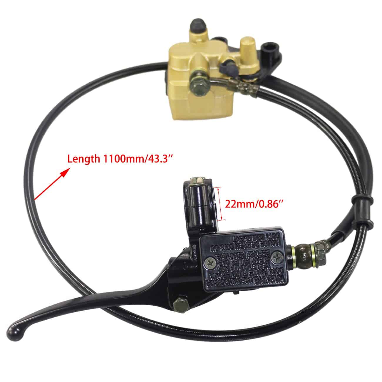 PRO BAT Conjunto de Cilindro Maestro de Freno Hidráulico de - Imagen 3