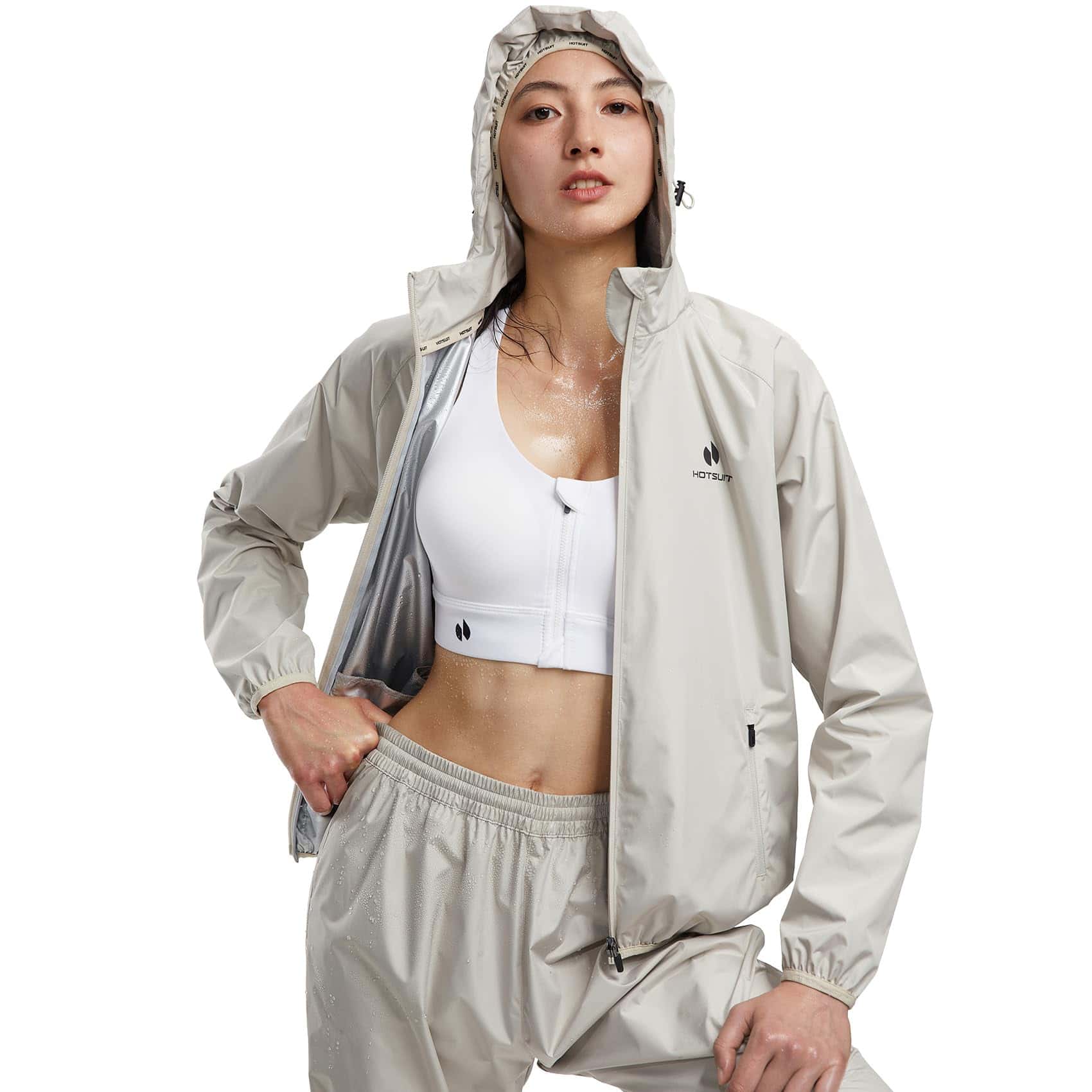 Traje de Sauna HOTSUIT para Mujeres para -Gris
