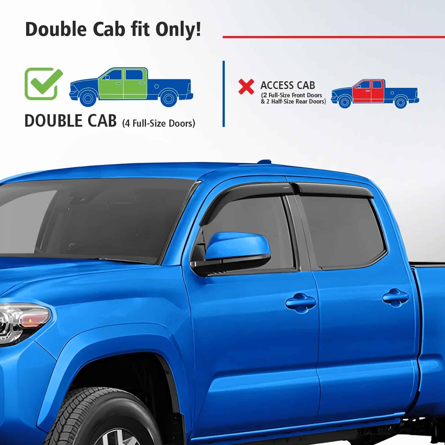 Deflectores de ventanas irrompibles Goodyear -Humo Premium - Imagen 4