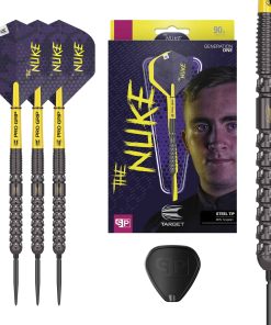 TARGET Darts Luke Littler G1 Steel Tip Swiss -Amarillo y Mor