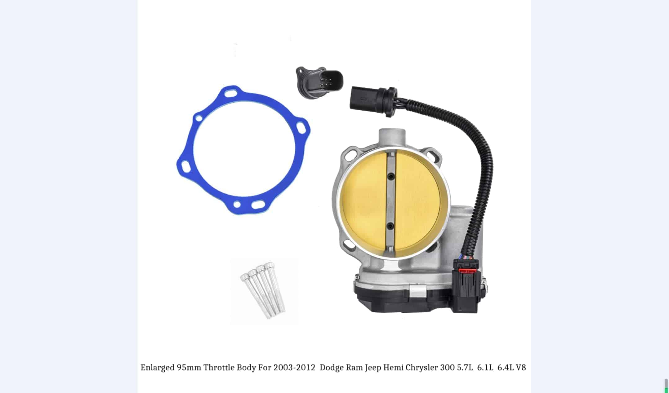 Cuerpo de aceleración más grande de 95 mm para Chrysler - Imagen 4