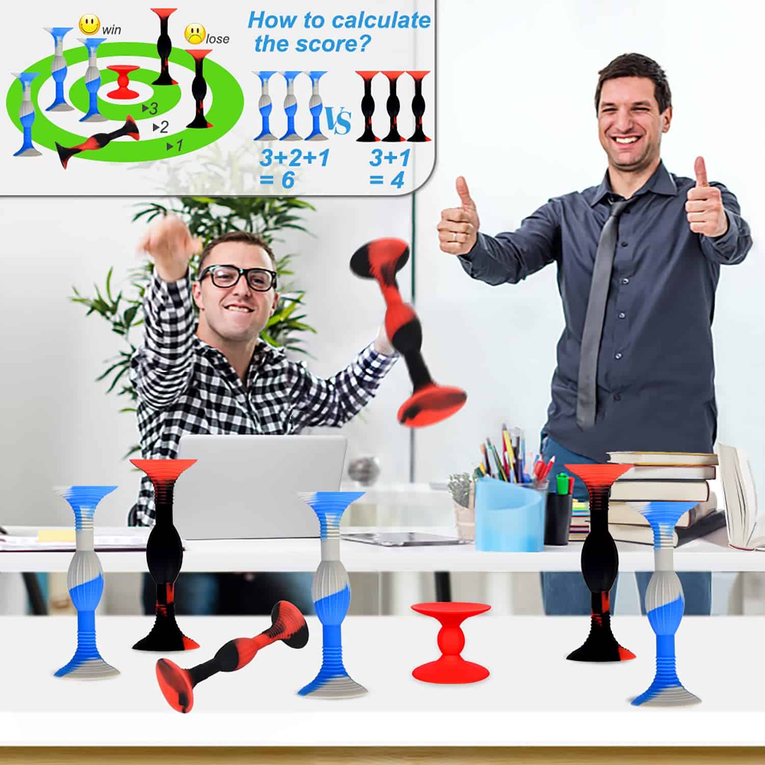 Set de 10 Dardos de Ventosa de Colores (Tamaño Grande de - Imagen 3