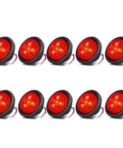 NEW SUN® 10-Pack 2.5" Luces LED Redondas para Remolque,