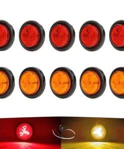 Luces LED redondas de 2" para remolque NEW SUN, luces de