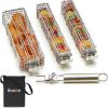 Set de 4 grandes cestas de grill para brochetas BRAIZE con