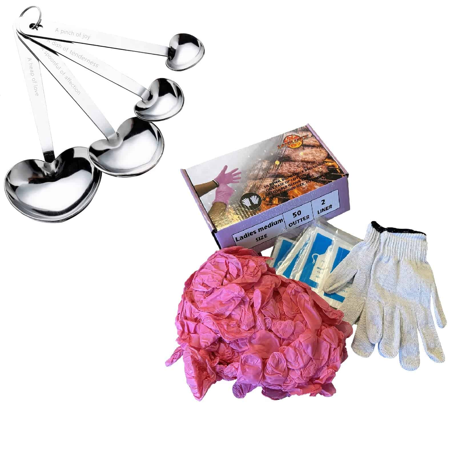 Guantes desechables de nitrilo LavaLock con forro de