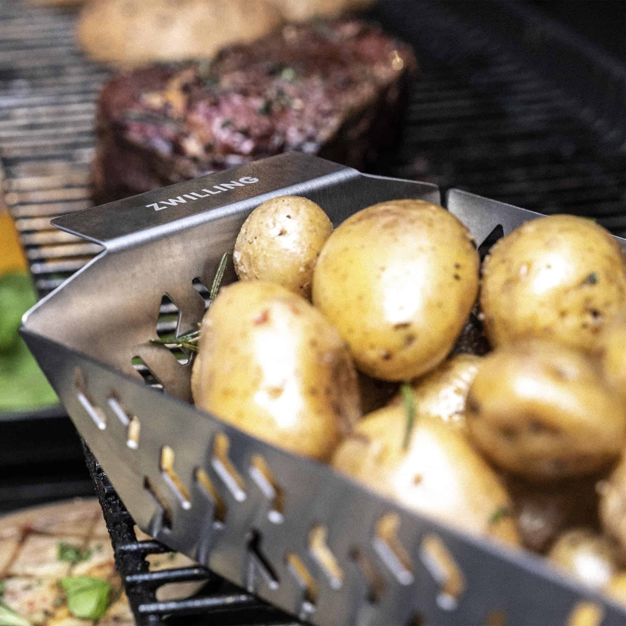 ZWILLING BBQ+ Canasta de Parrilla Pequeña de Acero - Imagen 5