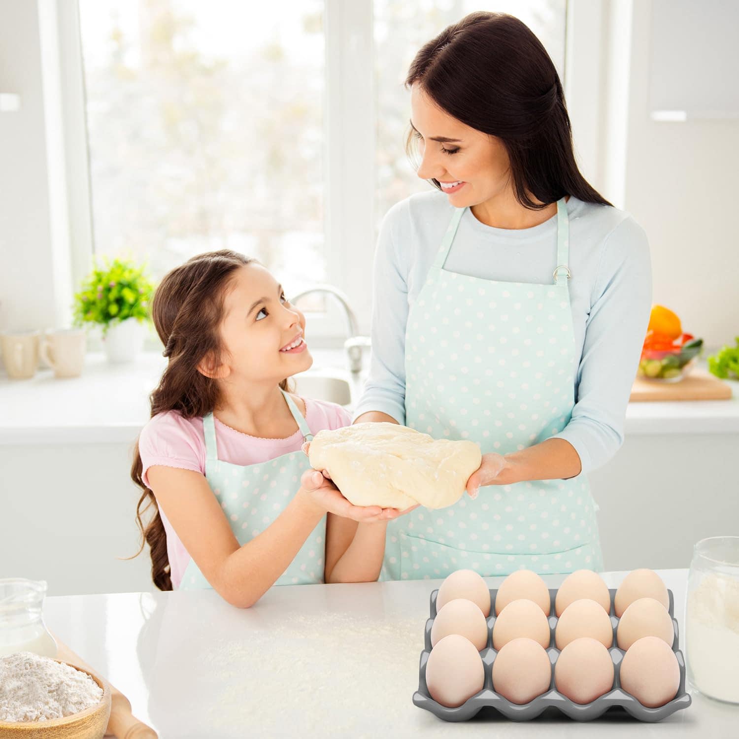Porta Huevos de Cerámica de 12 tazas Flexzion para - Imagen 9