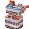 Organizador de almacenamiento de plástico para Lego Caja de