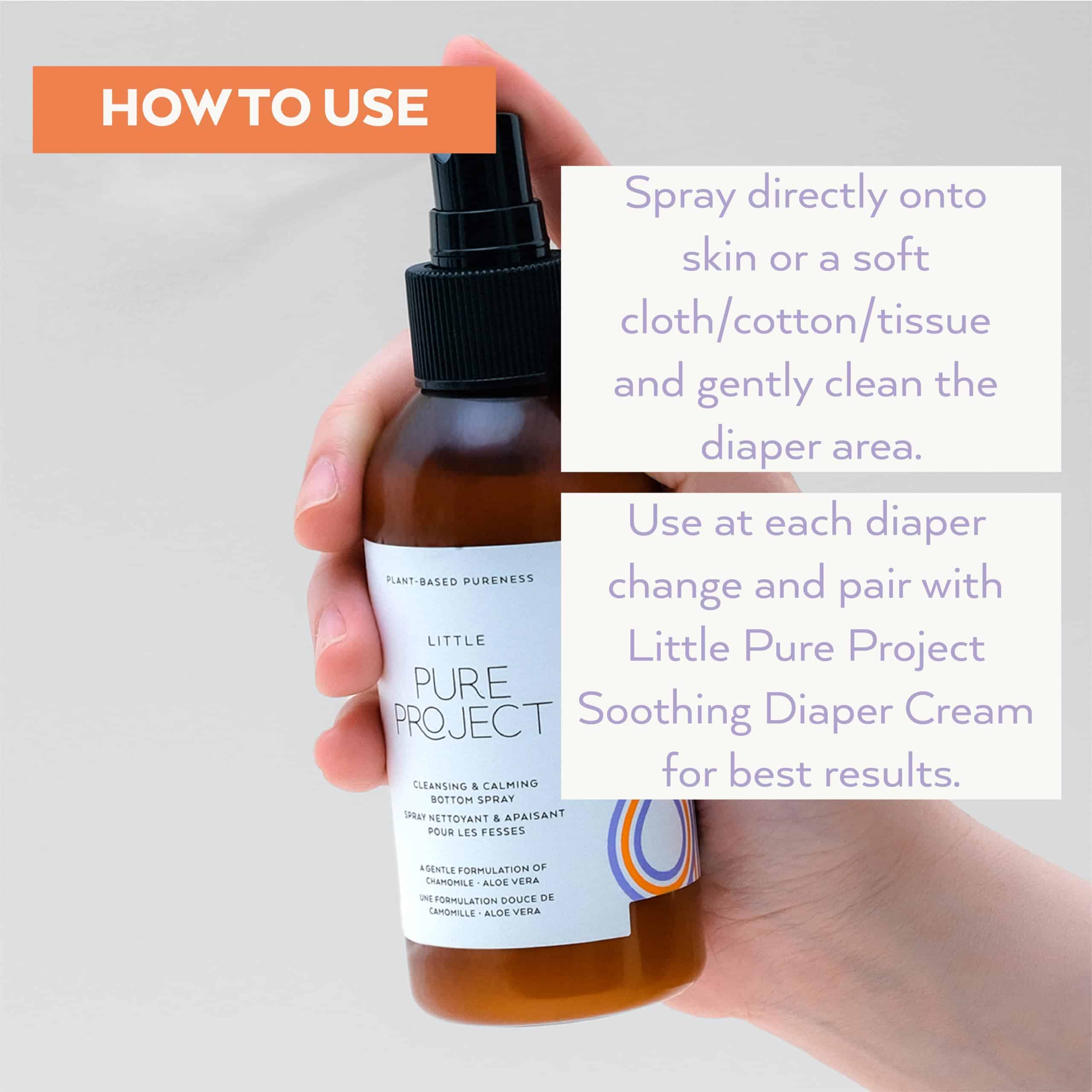 Little Pure Project Baby Bottom Spray - Limpieza y - Imagen 6