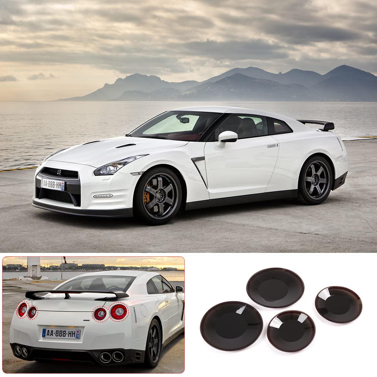 Cubierta de la lámpara de luz trasera del coche Daeiclru - Imagen 3