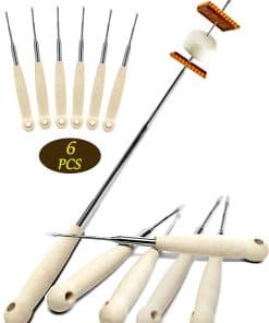 Atigrado 6 Pcs 32 pulgadas Palitos para Asar Malvaviscos -
