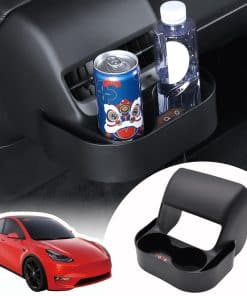 Portavasos trasero doble ZQULOYO para accesorios Tesla