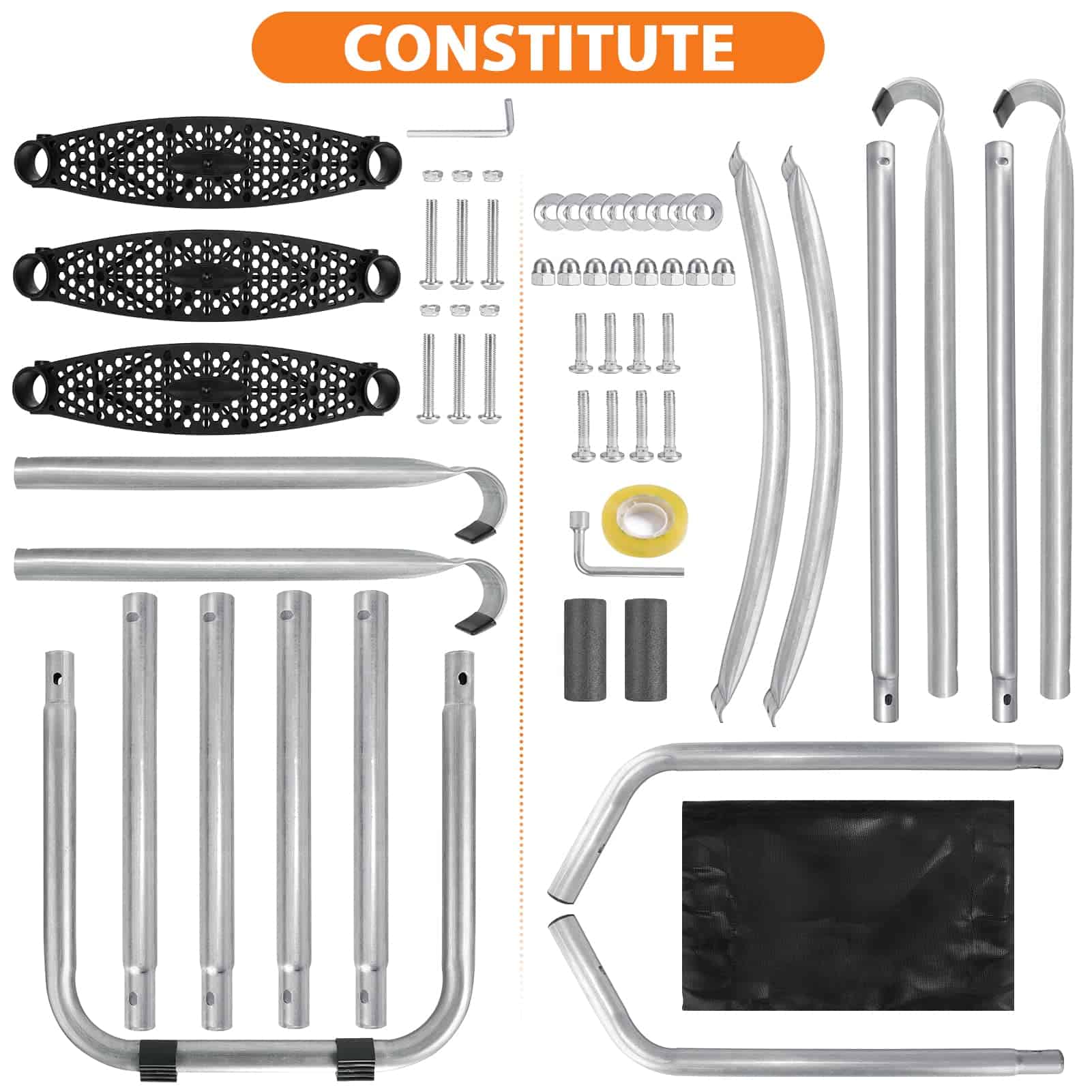 Fuliuna Universal Trampoline Ladder Slide kit, 3 Pasos - Imagen 8