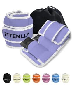Pesas de Tobillo Ajustables para Mujeres, -Morado