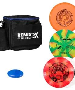 Bolsa de Inicio de Disc Golf Remix + Juego de 4 Discos