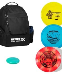 Mochila de Disc Golf Remix Deluxe + Juego de 4 Discos