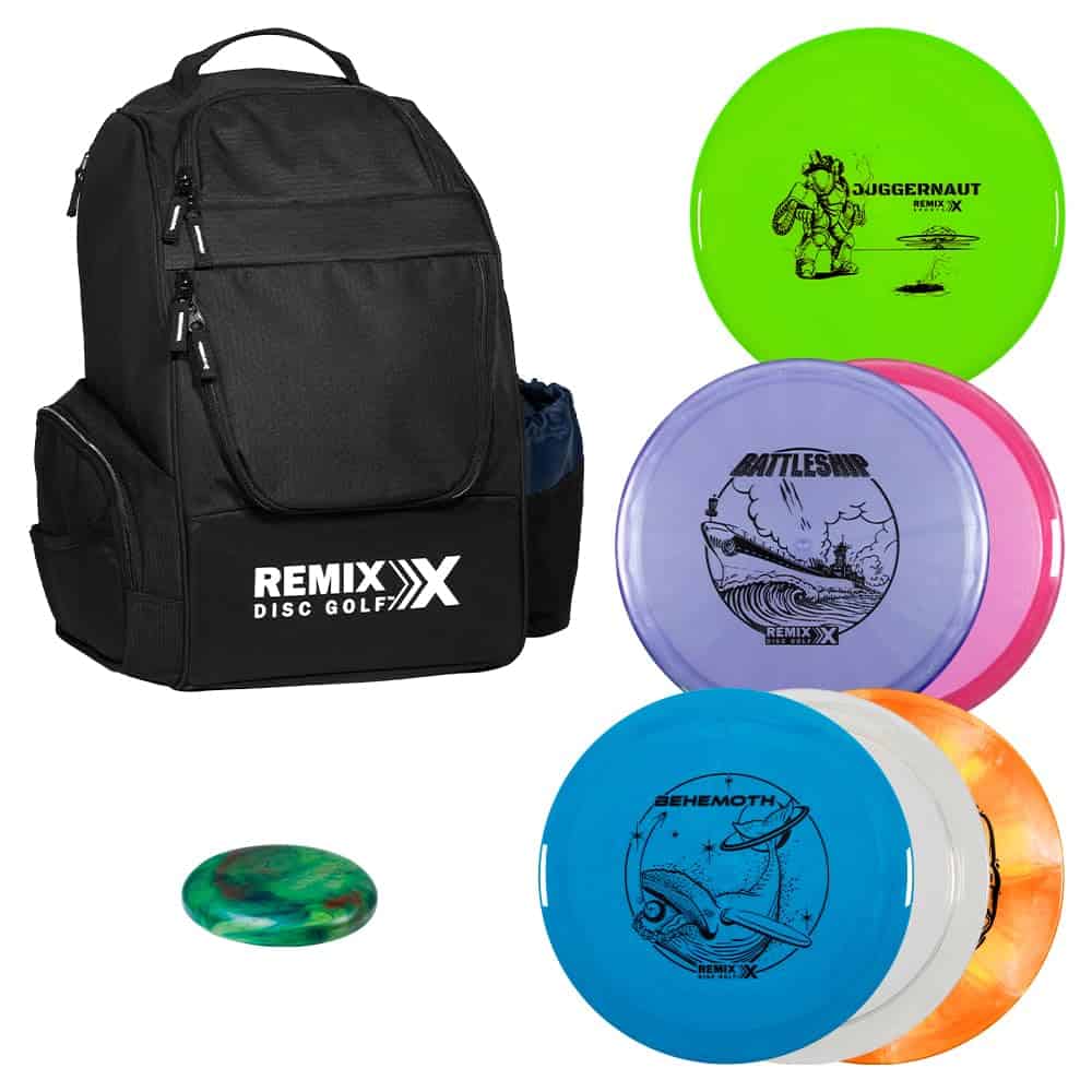 Mochila de Disc Golf Deluxe Remix + Set de 6 Discos