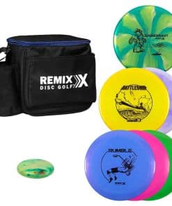 Bolsa Inicial de Disc Golf Remix + Set de 6 Discos