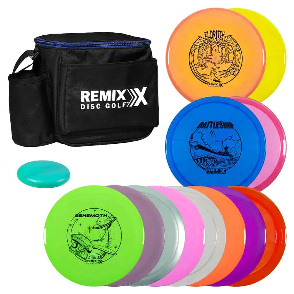 Bolsa de Inicio para Disc Golf Remix + Set de 12 Discos