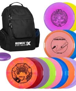 Mochila Deluxe de Disc Golf Remix + Juego de 12 Discos