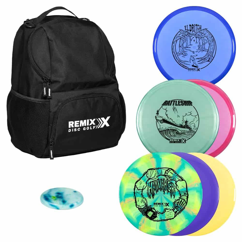 Remix Mochila de Inicio de Disc Golf + Set de 6 Discos