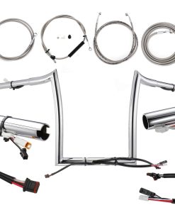 Manillar elevado TIGERSGATE de 12" con altura de 1.25" y