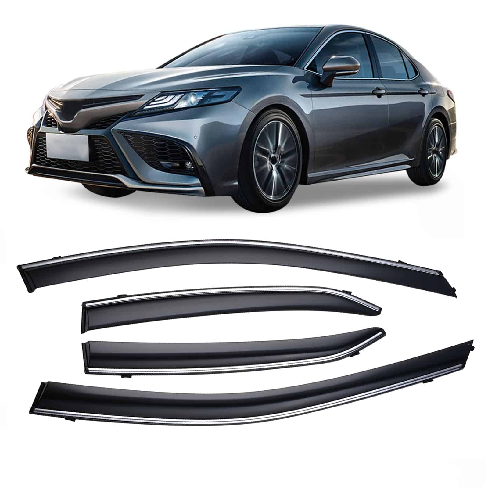 Viseras de ventana Arokzn Tape-On Smoke Tint con ribete