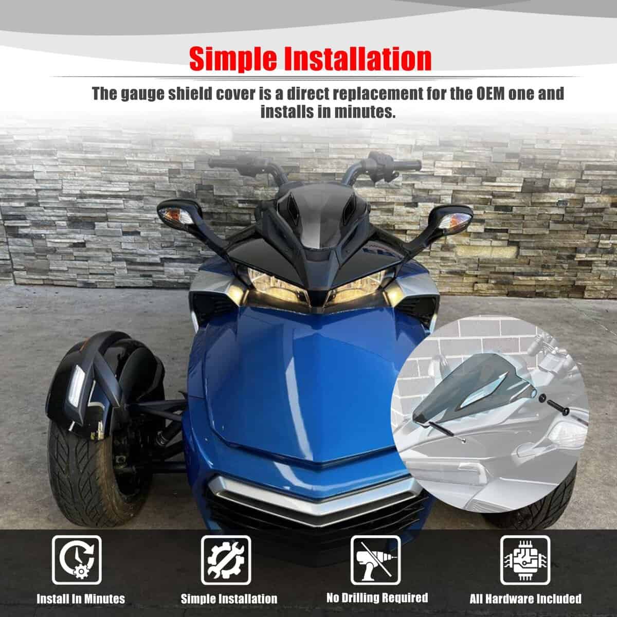 Cubierta de Spoiler de Calibre Goldfire para Accesorios - Imagen 8