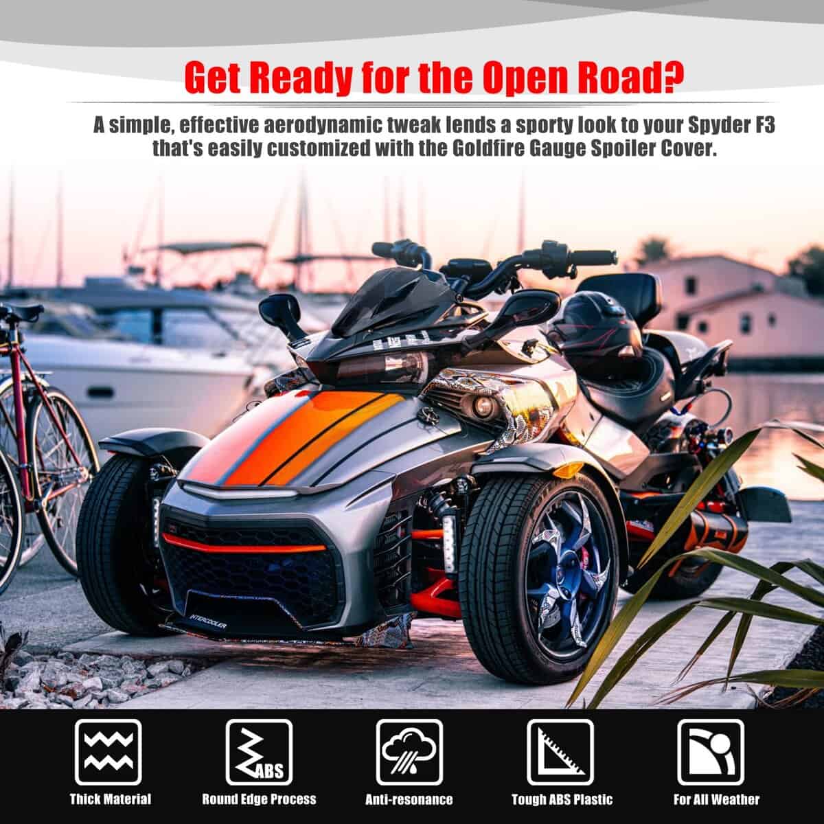 Cubierta de Spoiler de Calibre Goldfire para Accesorios - Imagen 3