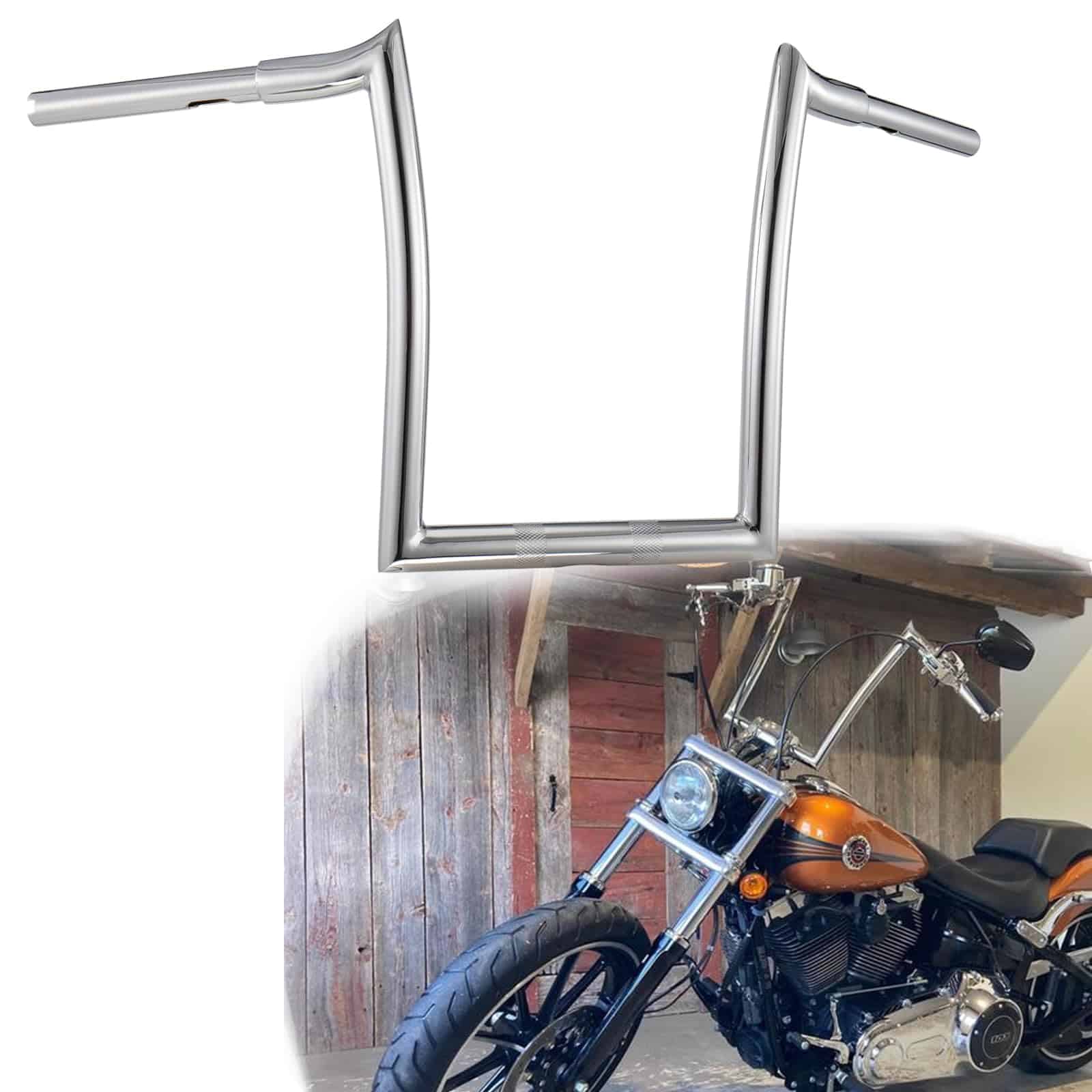 Manillares Ape Hangers Tigersgate Chrome Softail Dyna 16"