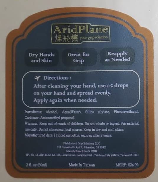 Aridplane Mejora de Agarre para Deportes de Palo (1 Botella) - Imagen 3