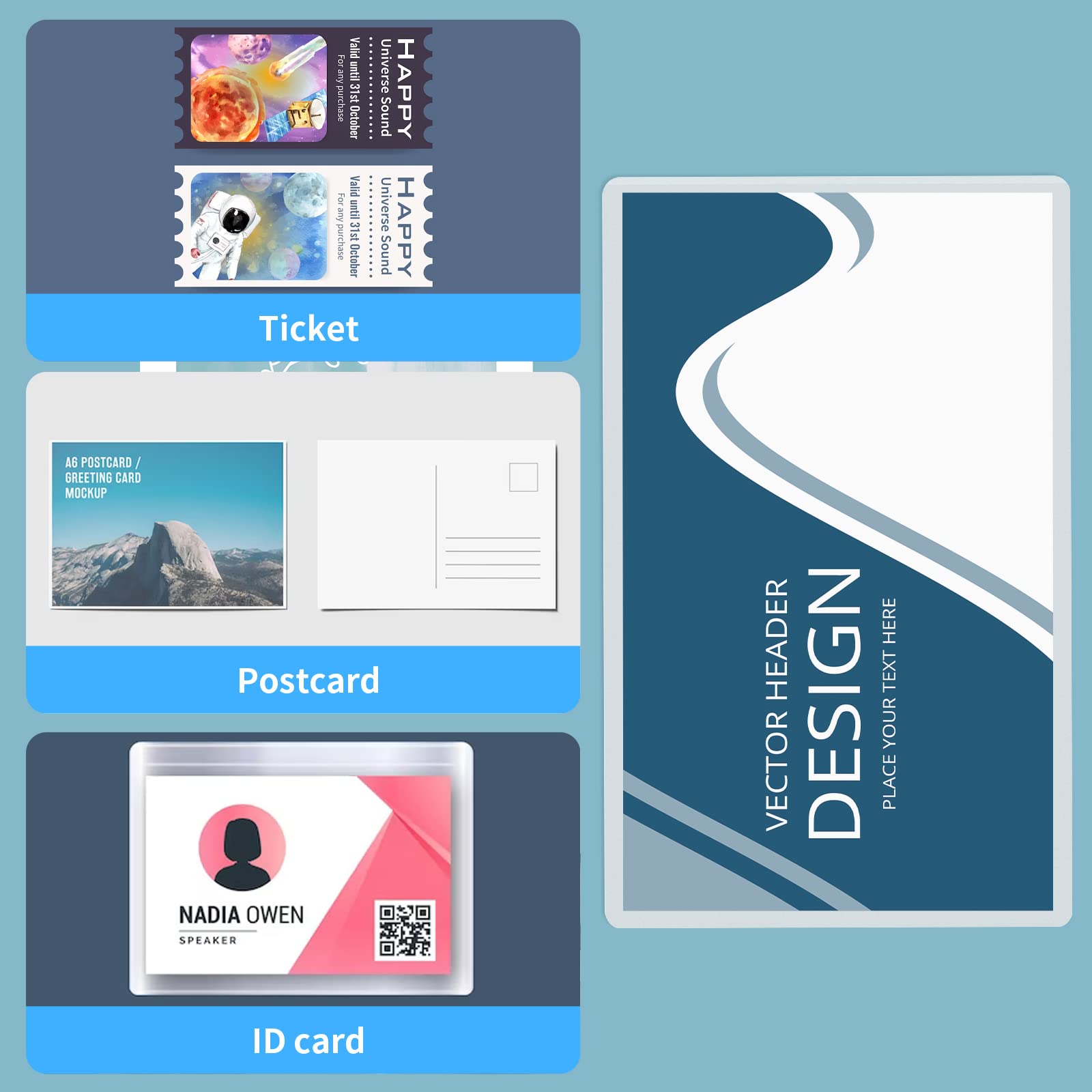 100 Pack Laminación Bolsas 6" x 9" 5 mil Claras Bolsas - Imagen 5