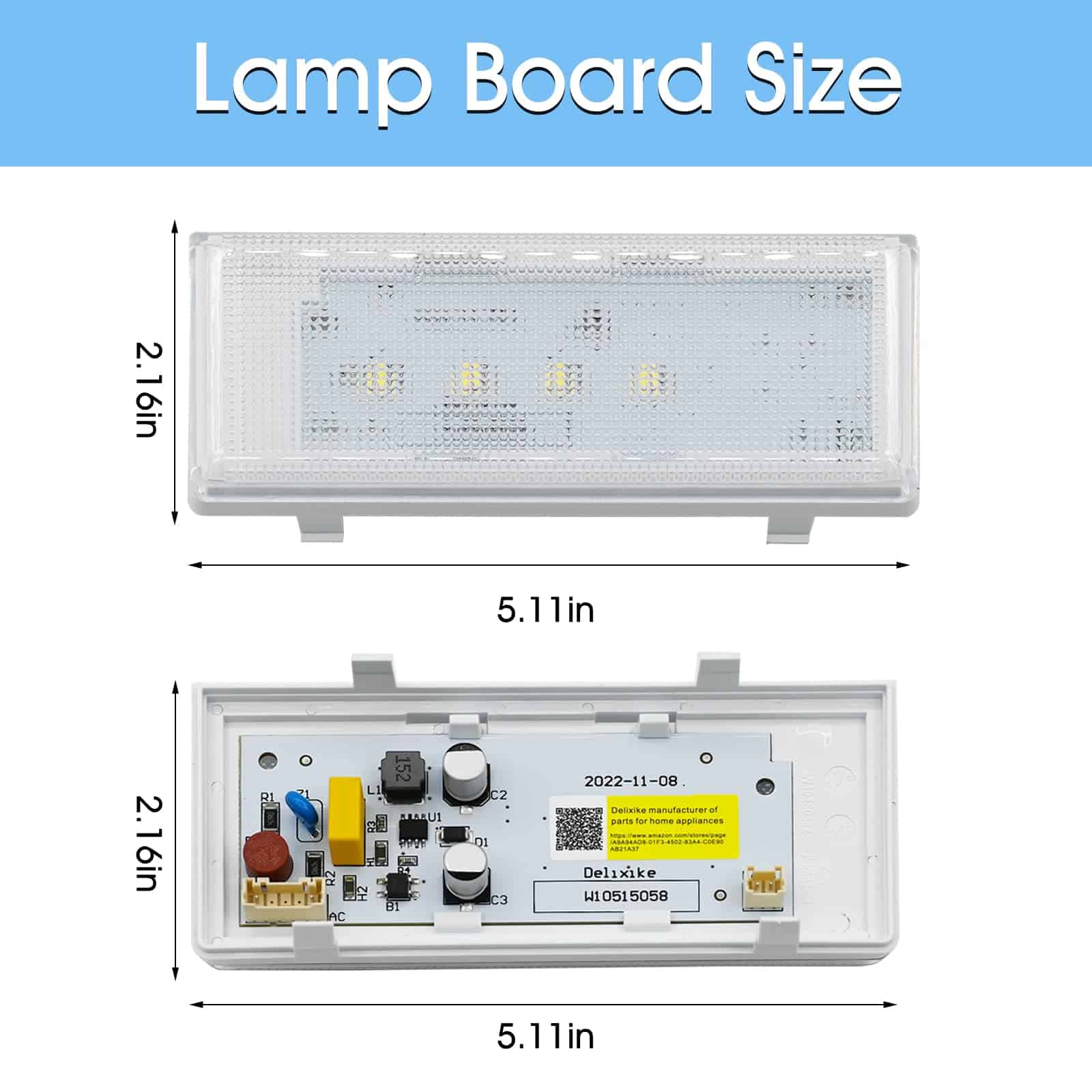 Luz principal LED Delixike W10515058 (con estuche de - Imagen 3