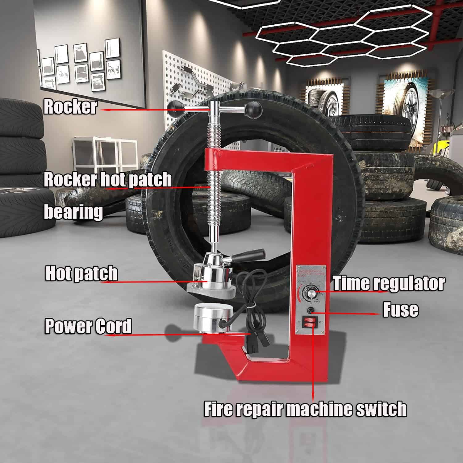 Kit de Reparación de Neumáticos EODSAD 110V Máquina de - Imagen 4