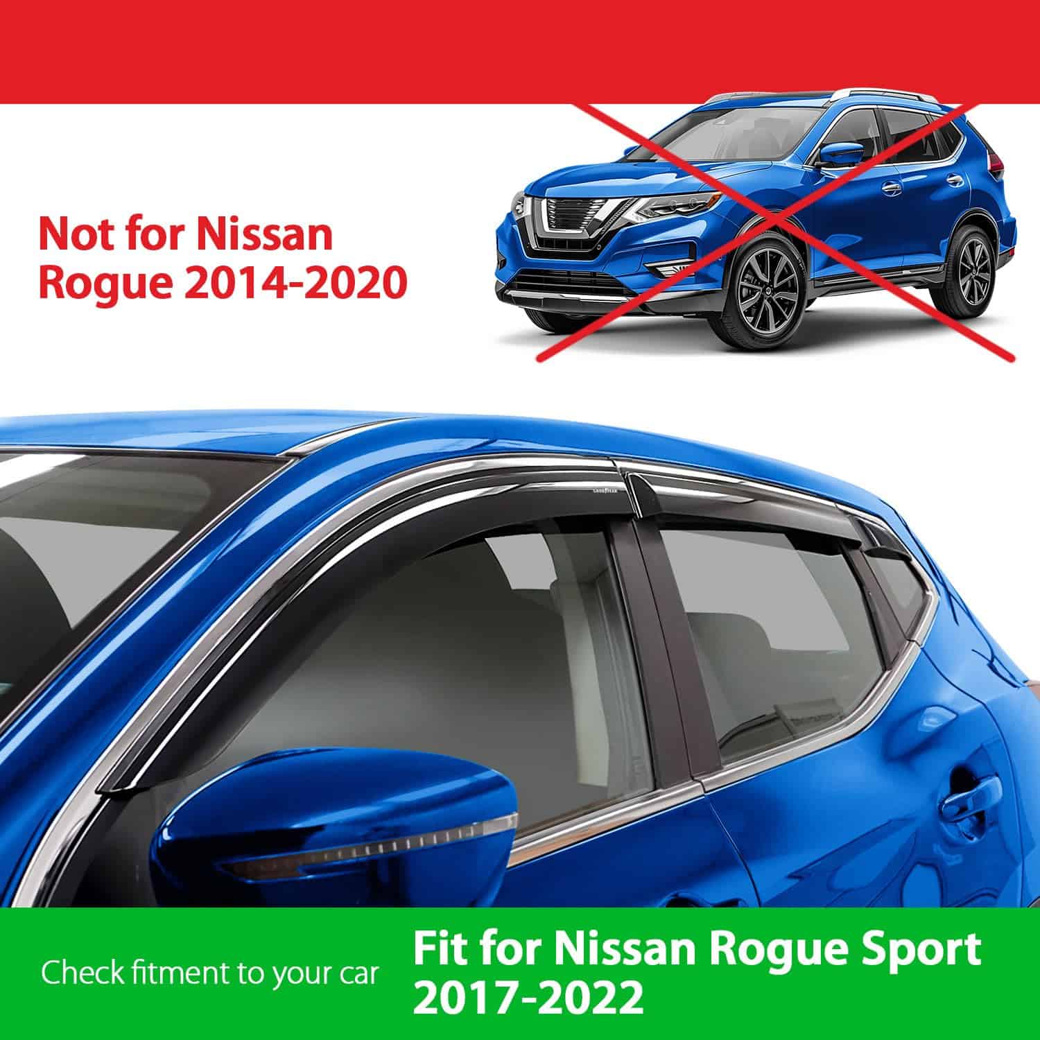 Deflectores de ventanas irrompibles Goodyear -Humo Premium - Imagen 4