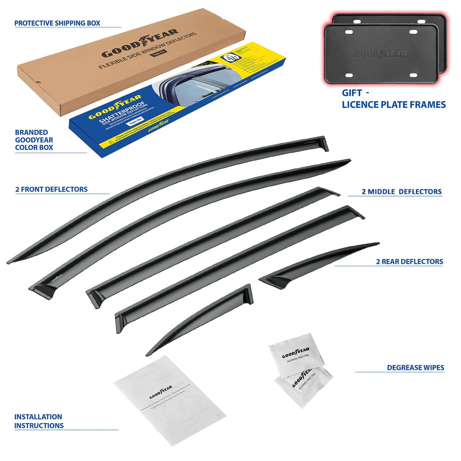 Deflectores de Ventana a Prueba de Impactos Goodyear para - Imagen 7