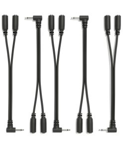 ExcelValley - Pack de 5 - Cable Divisor Mono en Ángulo