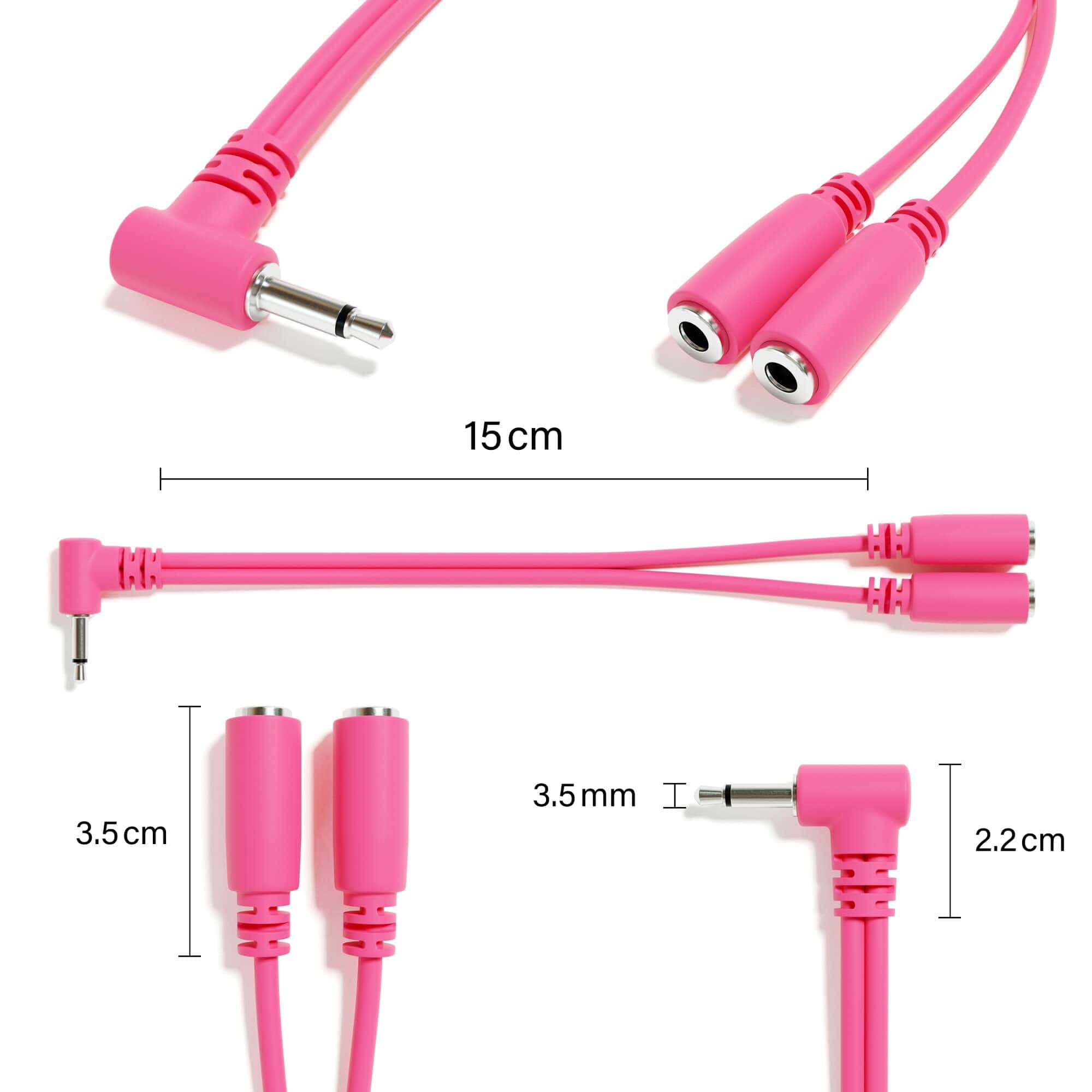 ExcelValley - Pack de 5 - Cables Divisores Y en Ángulo - Imagen 3