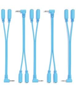 ExcelValley - 5-Pack - Cable Divisor Mono en Ángulo Recto Y