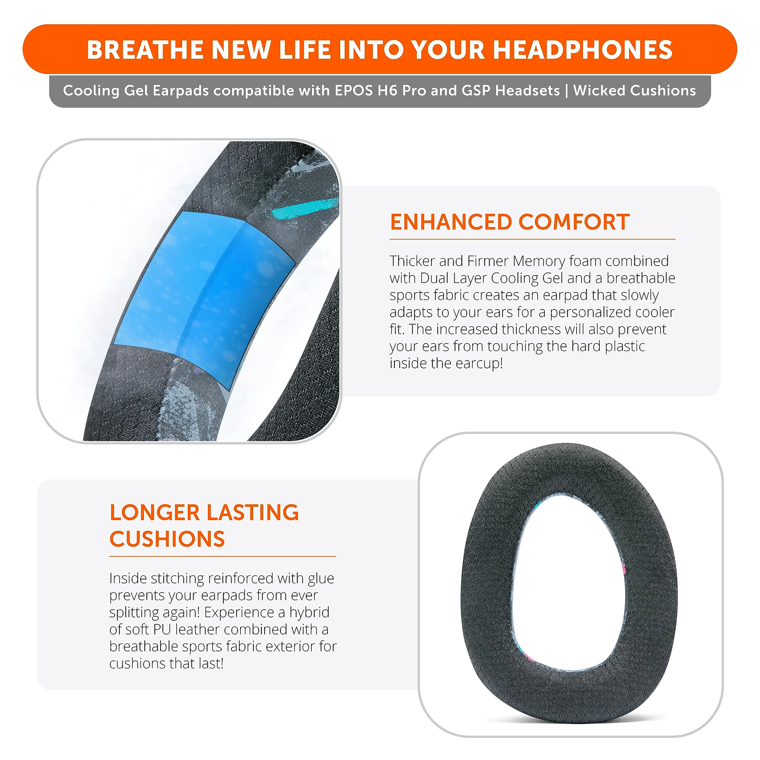 Almohadillas de gel refrigerante WC Freeze EPOS -Negro de lo - Imagen 5