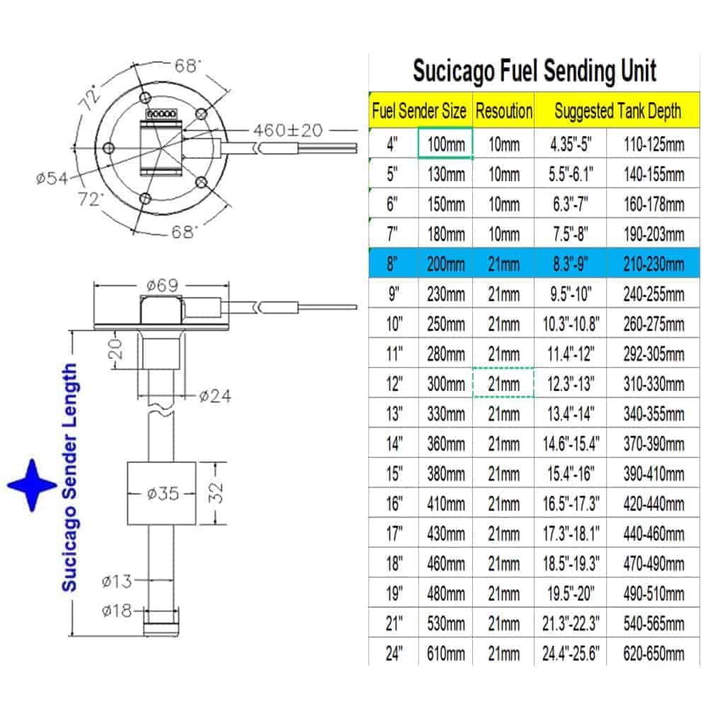 Kit de Medidor de Combustible y Unidad de Envío de - Imagen 7