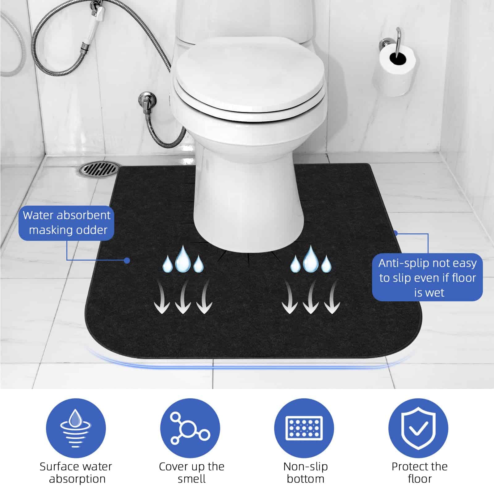 Tapetes redondos para entrenamiento de baño para niños, - Imagen 4