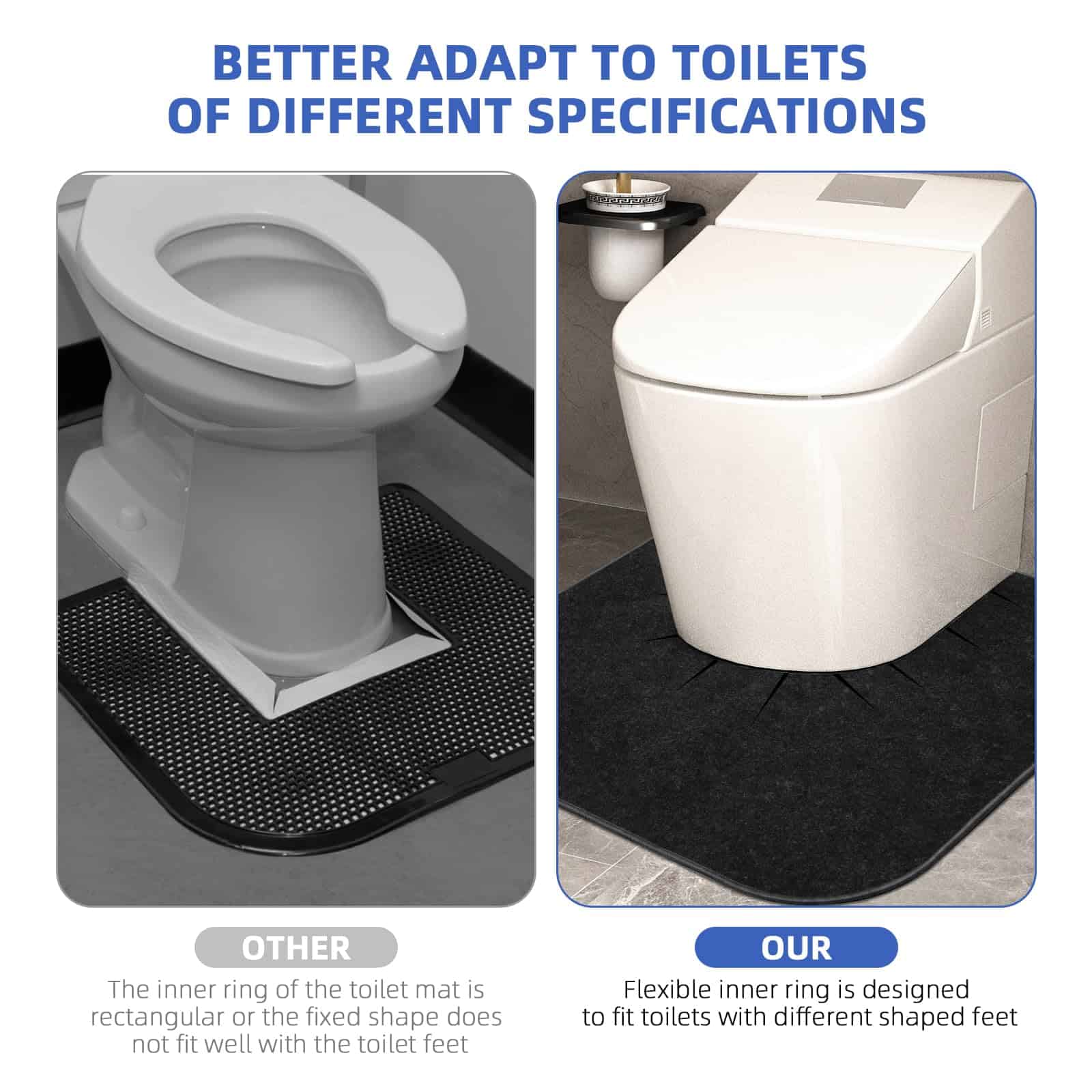 Tapetes redondos para entrenamiento de baño para niños, - Imagen 3