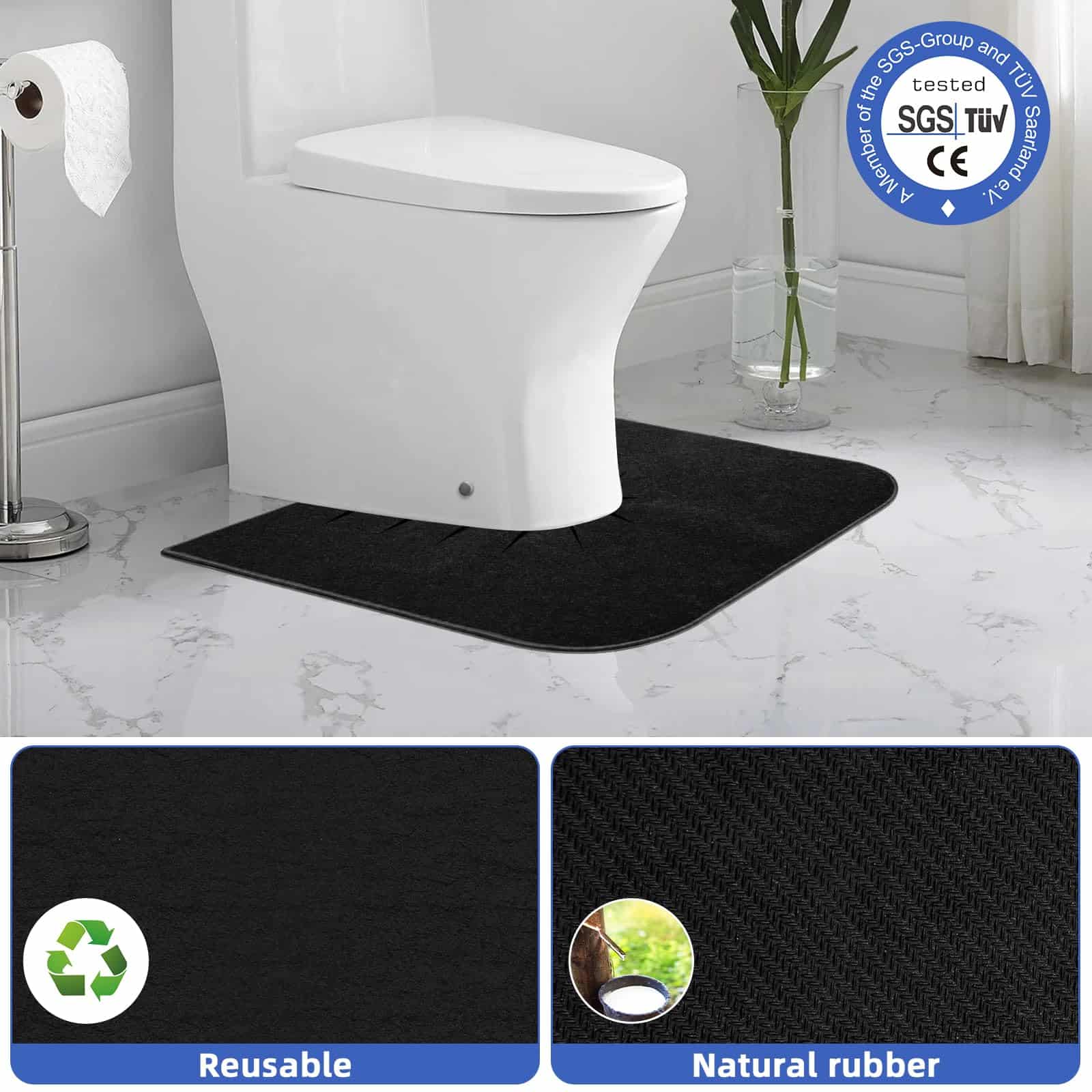 Tapetes redondos para entrenamiento de baño para niños, - Imagen 5