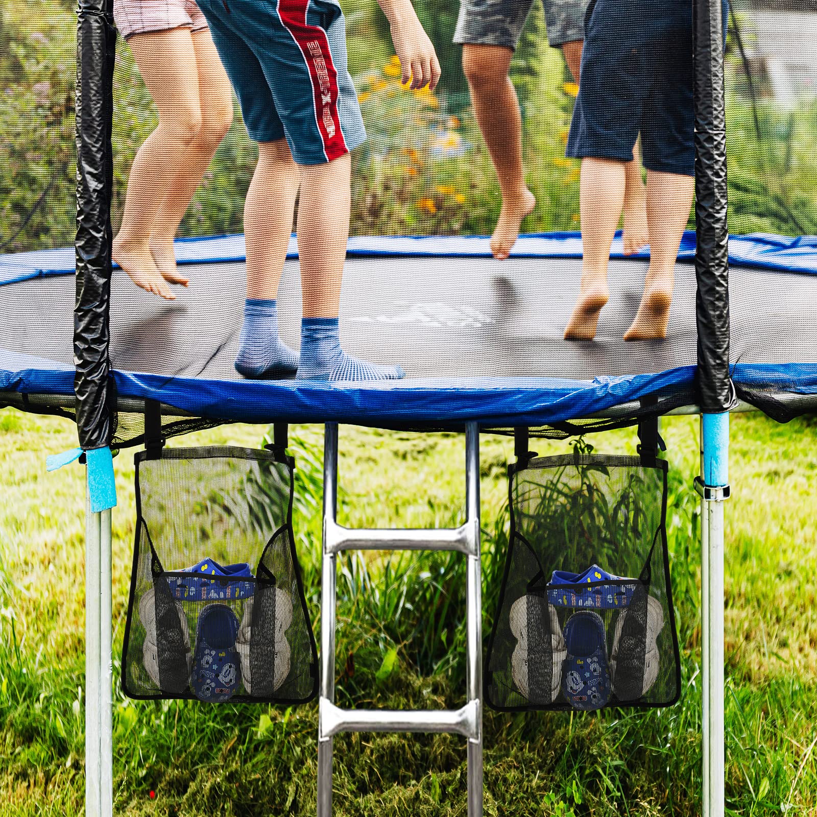 2 Piezas Bolsa de Zapatos para Trampolín, Bolsa de - Imagen 6
