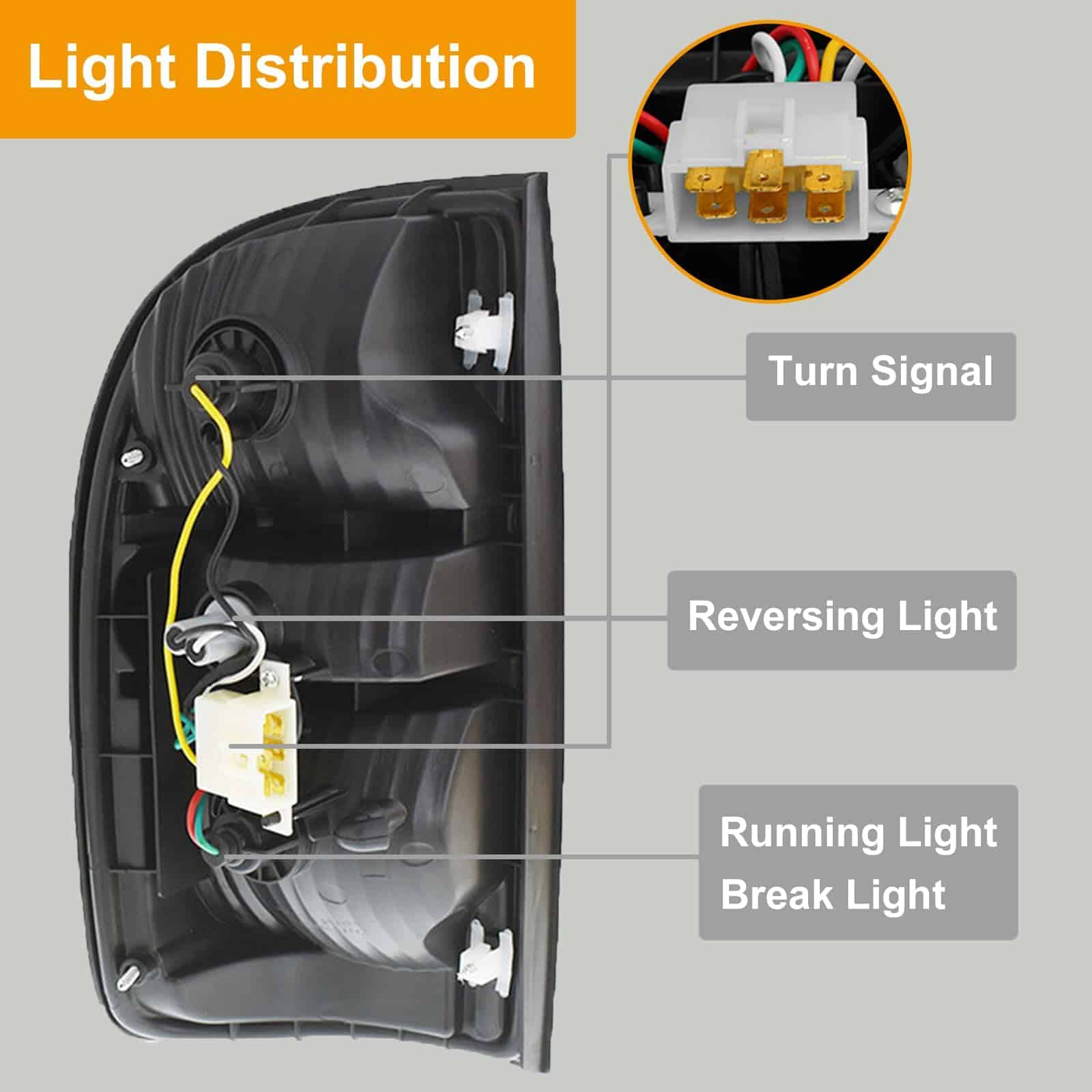 Faro trasero Tacoma compatible con Toyota Tacoma 2001-2004 - Imagen 4