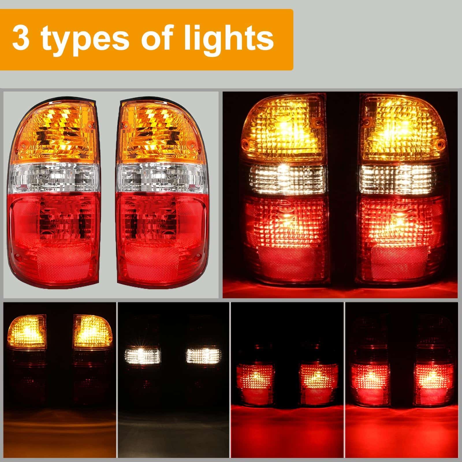 Faro trasero Tacoma compatible con Toyota Tacoma 2001-2004 - Imagen 5